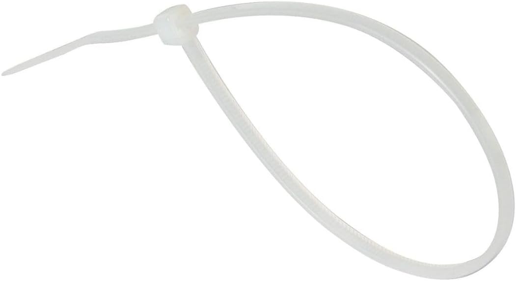 GTSE 14 Inch White/Clear Zip Ties, 100 Pack, 50lb Strength, UV Resistant Long Nylon Cable Ties, Self-Locking 14" Tie Wraps-VerdiqueGarden