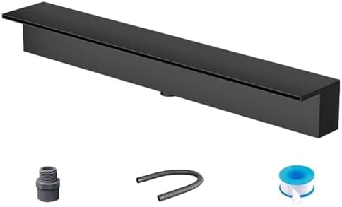 Waterfall Spillway 72 Inch - Garden Fountain Waterfall Embedded Mounting, Heavy Duty Stainless Steel Spray Water Accessories for Pond and Patio-VerdiqueGarden