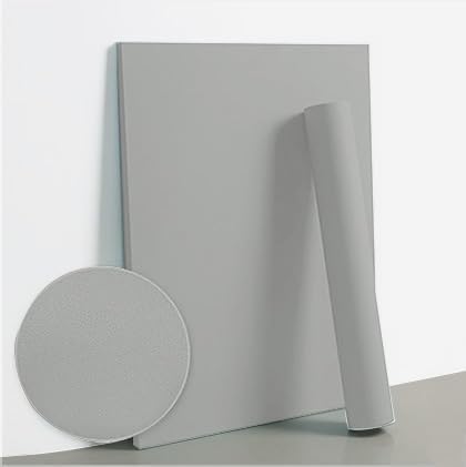 Dimoon 236''x15.7'' Grey Skin Peel and Stick Wallpaper Contact Paper Modern Self Adhesive Wall Paper Removable Renter Friendly Textured Solid Shelf Cabinet Vinyl Roll (236''x15.7'',Dark Grey Skin)-VerdiqueGarden