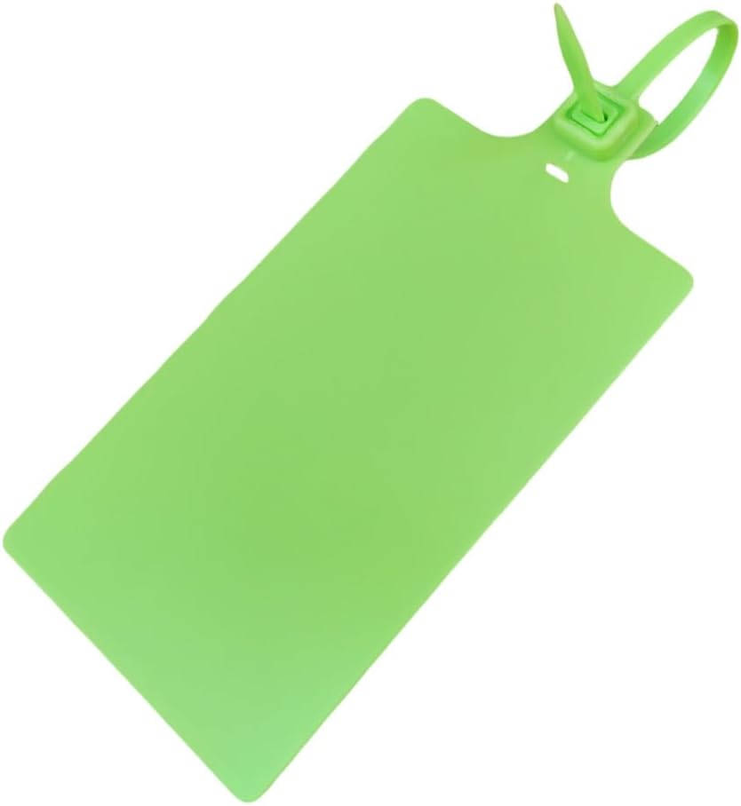 Plastic Seals Shipping Tags Logistics Use Big Sign Tie Large Label Tie, 255mm Total Length, Package of 100pcs (Fluorescent green)-VerdiqueGarden