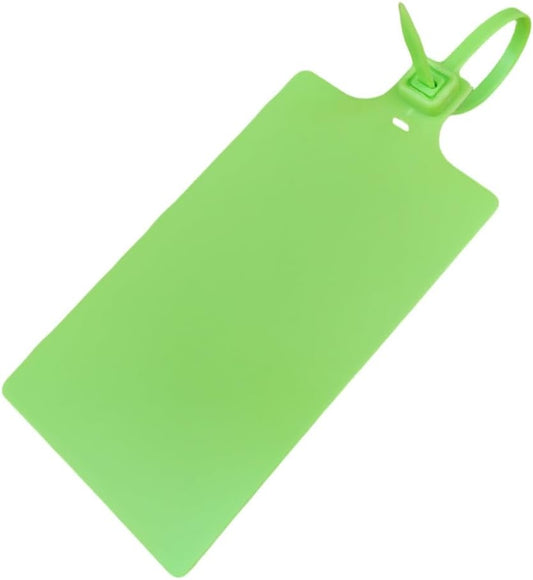 Plastic Seals Shipping Tags Logistics Use Big Sign Tie Large Label Tie, 255mm Total Length, Package of 100pcs (Fluorescent green)-VerdiqueGarden