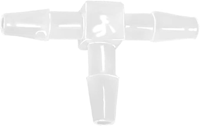 1/8" Tee Fitting Equal Barb 3 Way Hose Barb Fitting，Splicer Joint Mender Adapter Union Fitting for Fuel Gas Liquid Air (Pack of 5) for Fuel Gas Liquid Air (Pack of 5)-VerdiqueGarden