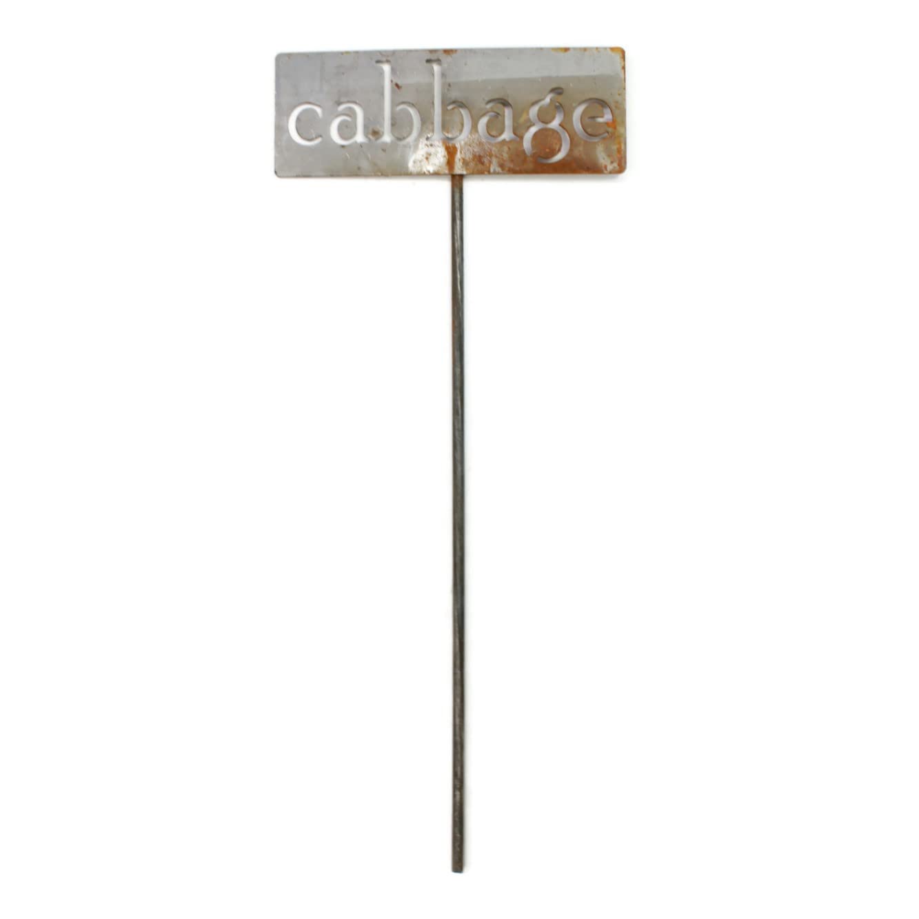 Classic Metal Garden Markers 19 Inches Tall (cabbage, Naturally Rusted)-VerdiqueGarden