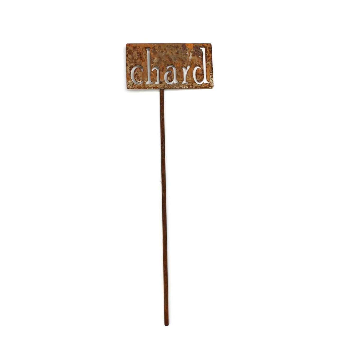 Classic Metal Garden Markers 19 Inches Tall (chard, Naturally Rusted)-VerdiqueGarden