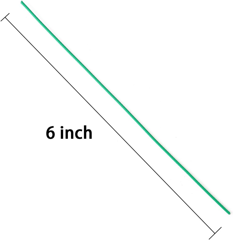 200 Pcs 6 inch Garden Twist Tie, Round Plastic Twist Ties for Plants, Vines and Wrapping Cords or Christmas Tree Gardening Plants Growth and Care, Home Cable Organization (Blackish Green)-VerdiqueGarden