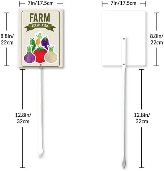 Eveokoki Aluminum Seed & Plant Labels - Plant Markes for Seedlings-Plant Tags for Pots - Garden Signs for Vegetable - Durable Markers for Plants Outdoor Waterproof - Garden Decor for Farmhouse-VerdiqueGarden