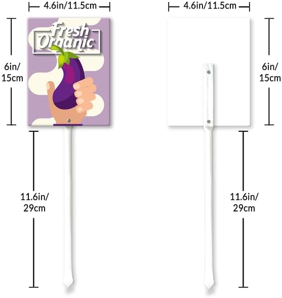 Eveokoki Aluminum Seed & Plant Labels - Plant Markes for Seedlings-Plant Tags for Pots - Garden Signs for Vegetable - Durable Markers for Plants Outdoor Waterproof - Garden Decor for Farmhouse-VerdiqueGarden