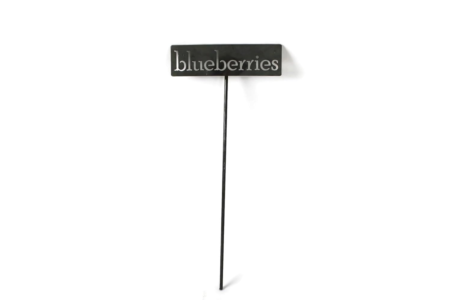 Classic Metal Garden Markers 19 Inches Tall (blueberries, Raw, Unfinished Steel (will rust with time))-VerdiqueGarden