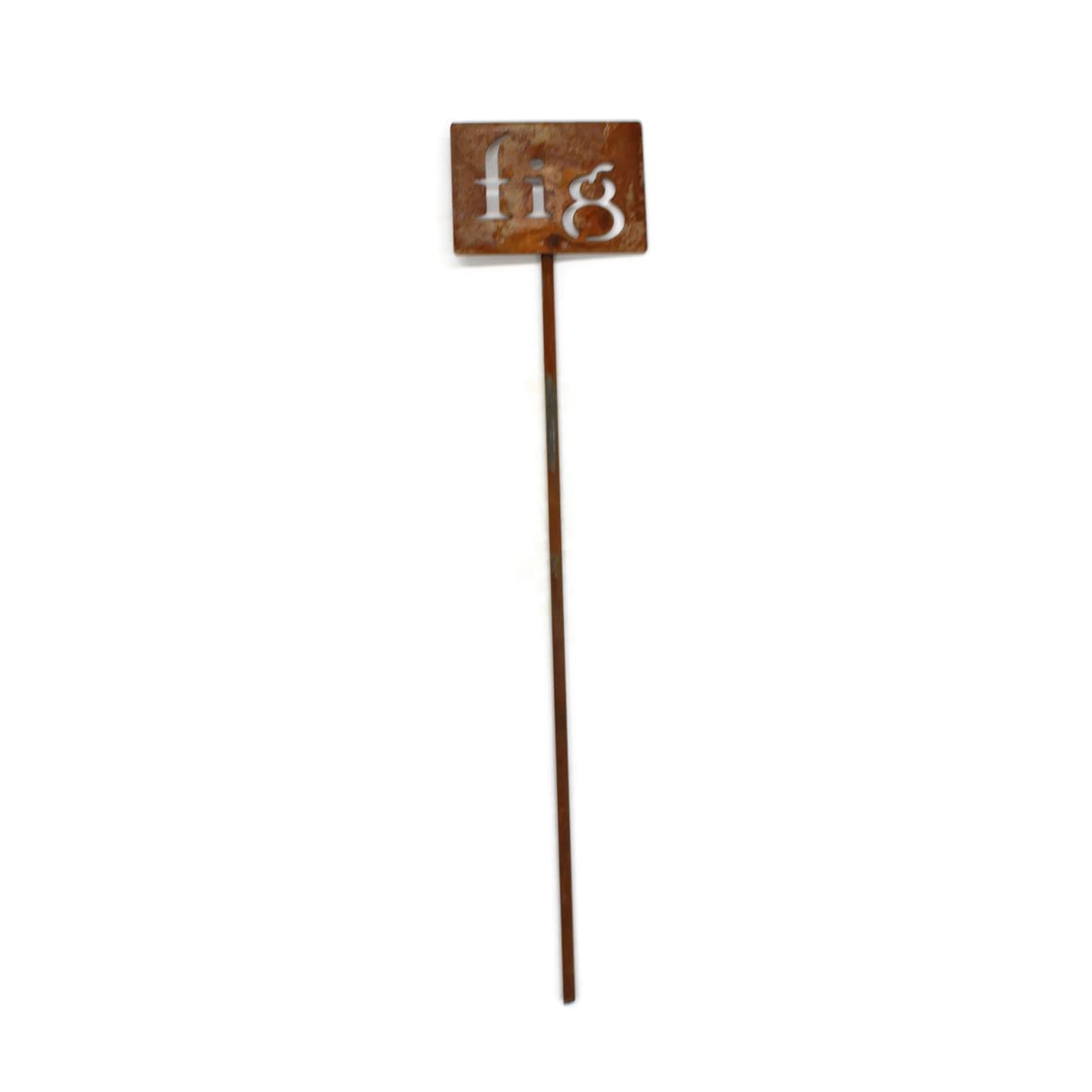 Classic Metal Garden Markers 19 Inches Tall (fig, Naturally Rusted)-VerdiqueGarden