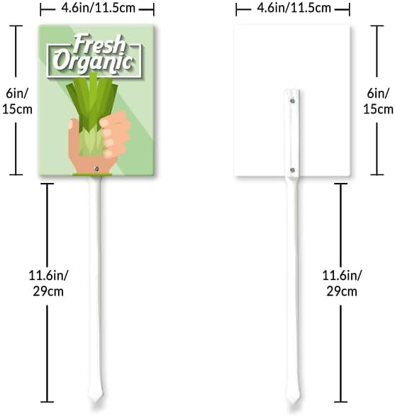 Eveokoki Aluminum Seed & Plant Labels - Plant Markes for Seedlings-Plant Tags for Pots - Garden Signs for Vegetable - Durable Markers for Plants Outdoor Waterproof - Garden Decor for Farmhouse-VerdiqueGarden