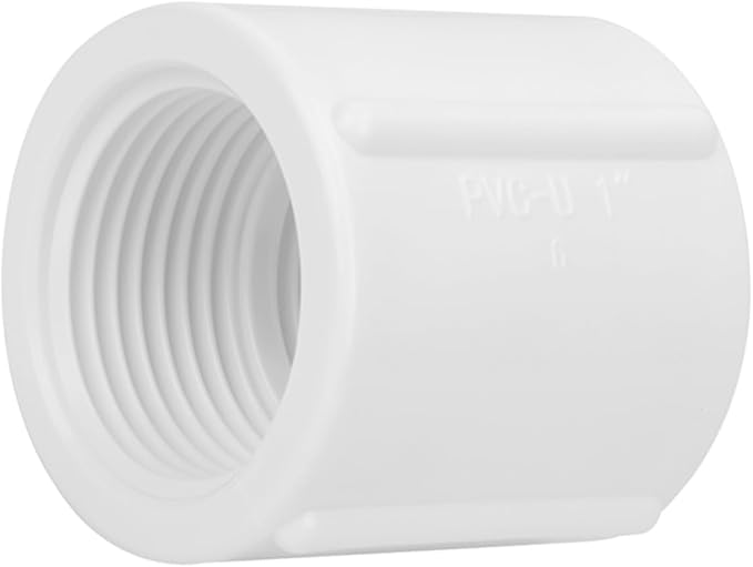 10Pack 1" Double Female Thread PVC Pipe Coupling Adapter Pipe Fitting Connector (Female x Female) SCH40 1Inch PVC Female Threaded Pipe Coupling for Sprinkler,Irrigation,Swimming Pools-VerdiqueGarden