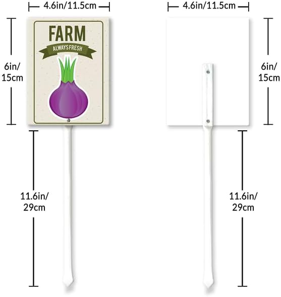 Eveokoki Aluminum Seed & Plant Labels - Plant Markes for Seedlings-Plant Tags for Pots - Garden Signs for Vegetable - Durable Markers for Plants Outdoor Waterproof - Garden Decor for Farmhouse-VerdiqueGarden