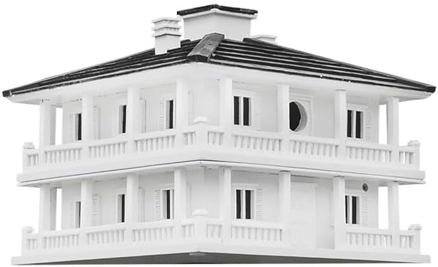 Clubhouse Bird House with Decorative Post Mounting Bracket-VerdiqueGarden