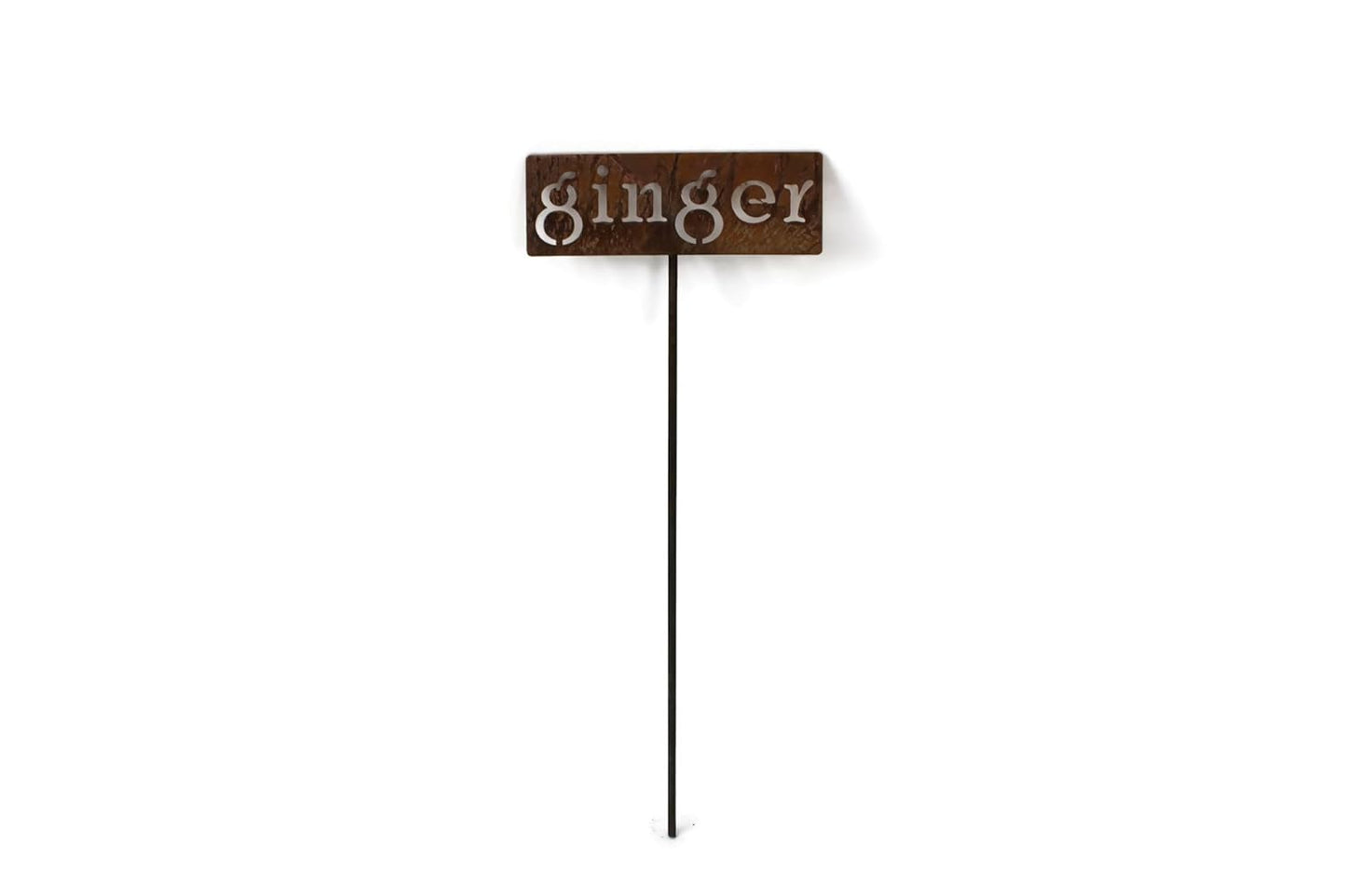 Classic Metal Garden Markers 19 Inches Tall (ginger, Naturally Rusted)-VerdiqueGarden