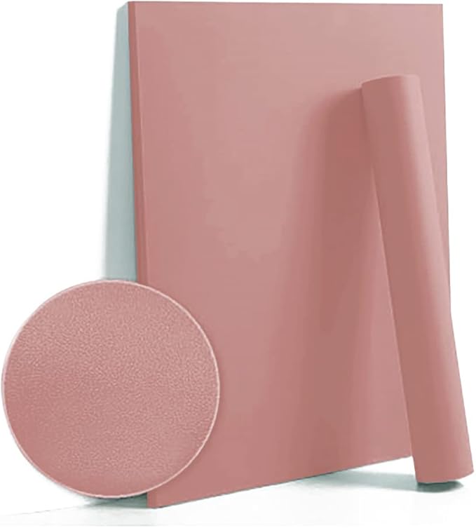 Dimoon 78.7''x17.7'' Pink Peel and Stick Wallpaper Contact Paper Modern Self Adhesive Wall Paper Removable Renter Friendly Textured Solid Color Shelf Cabinet Vinyl Roll (78.7''x17.7'',Rose Pink)-VerdiqueGarden
