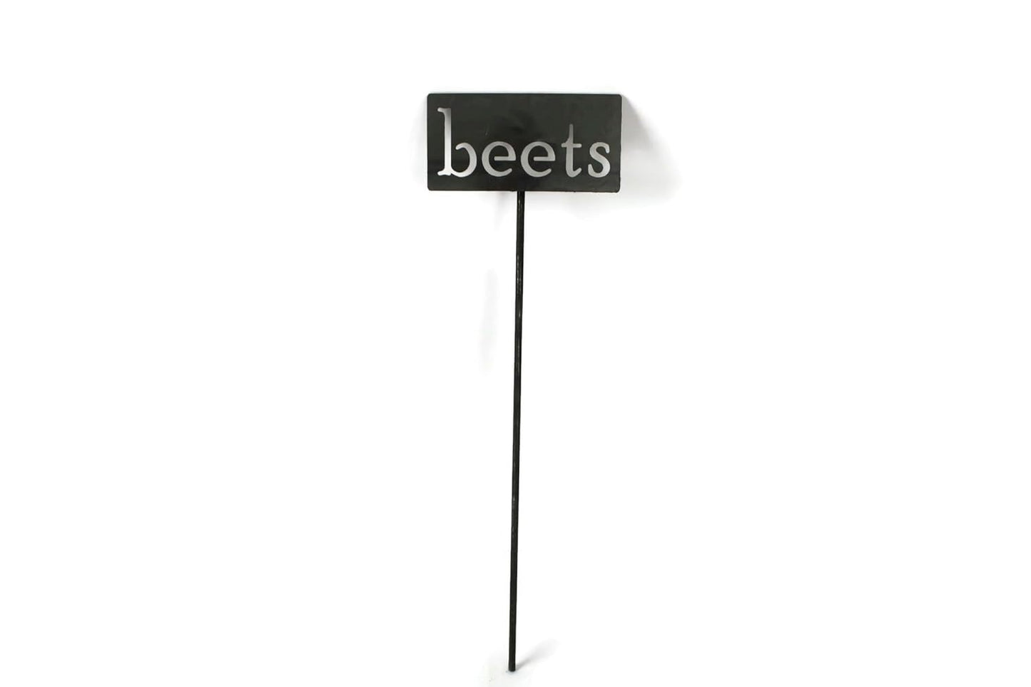 Classic Metal Garden Markers 19 Inches Tall (beets, Raw, Unfinished Steel (will rust with time))-VerdiqueGarden
