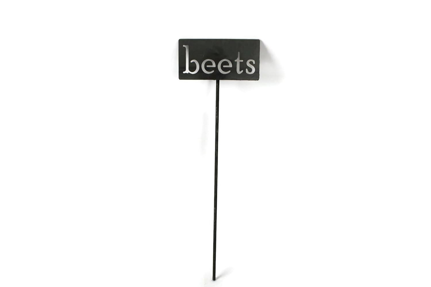 Classic Metal Garden Markers 19 Inches Tall (beets, Raw, Unfinished Steel (will rust with time))-VerdiqueGarden