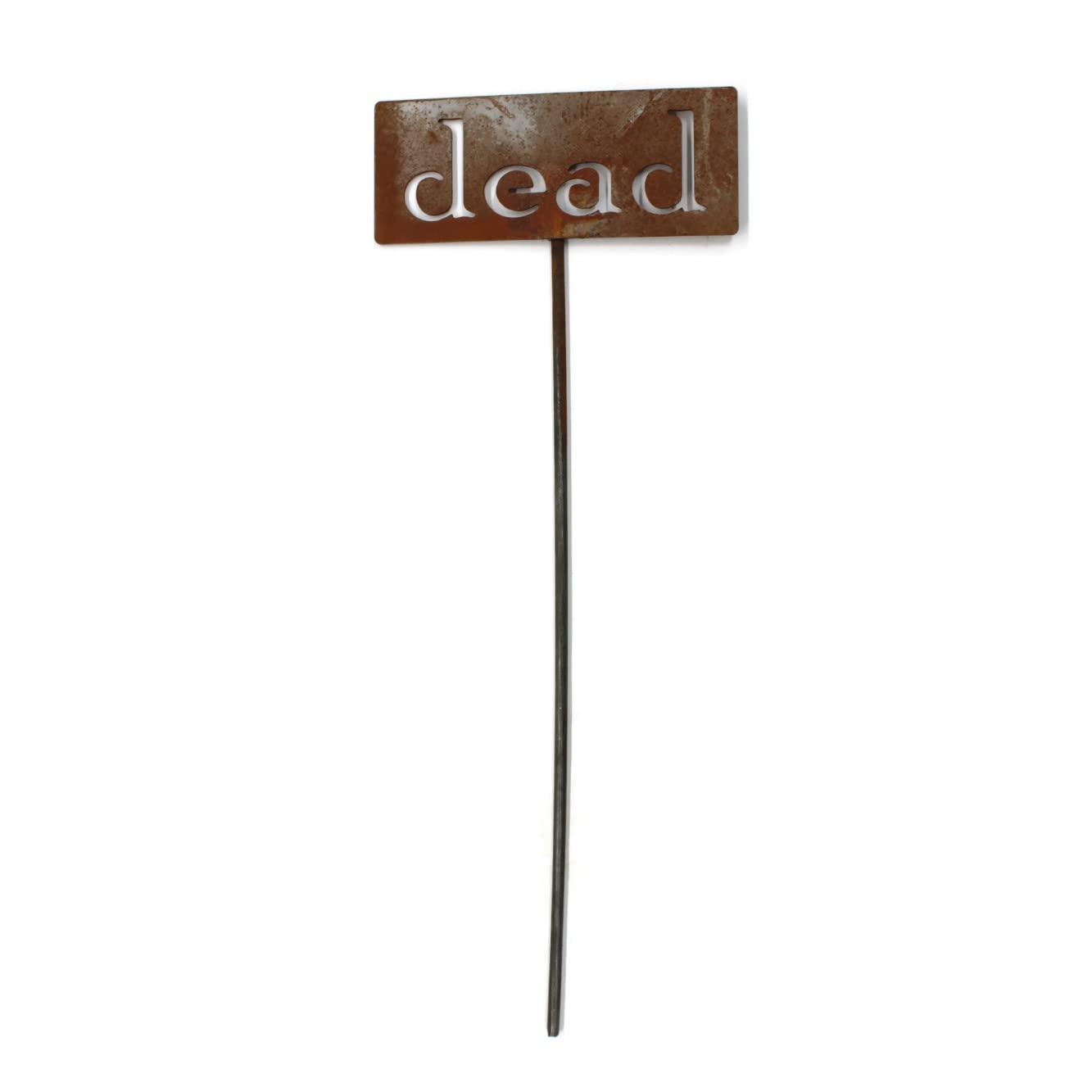 Classic Metal Garden Markers 19 Inches Tall (dead, Naturally Rusted)-VerdiqueGarden