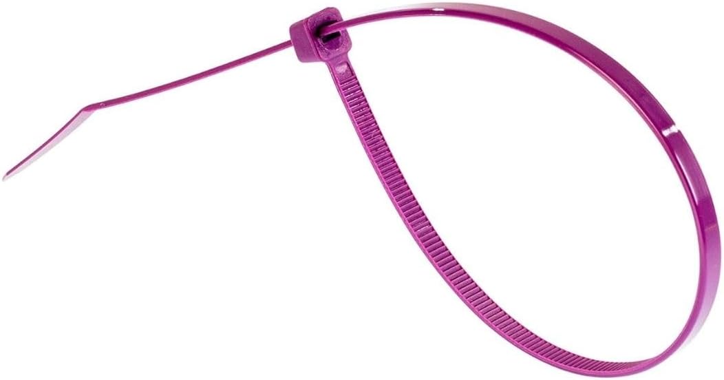 GTSE 6 Inch Purple Zip Ties, 100 Pack, 40lb Strength, UV Resistant Strong Nylon Cable Ties, Self-Locking 6" Tie Wraps-VerdiqueGarden