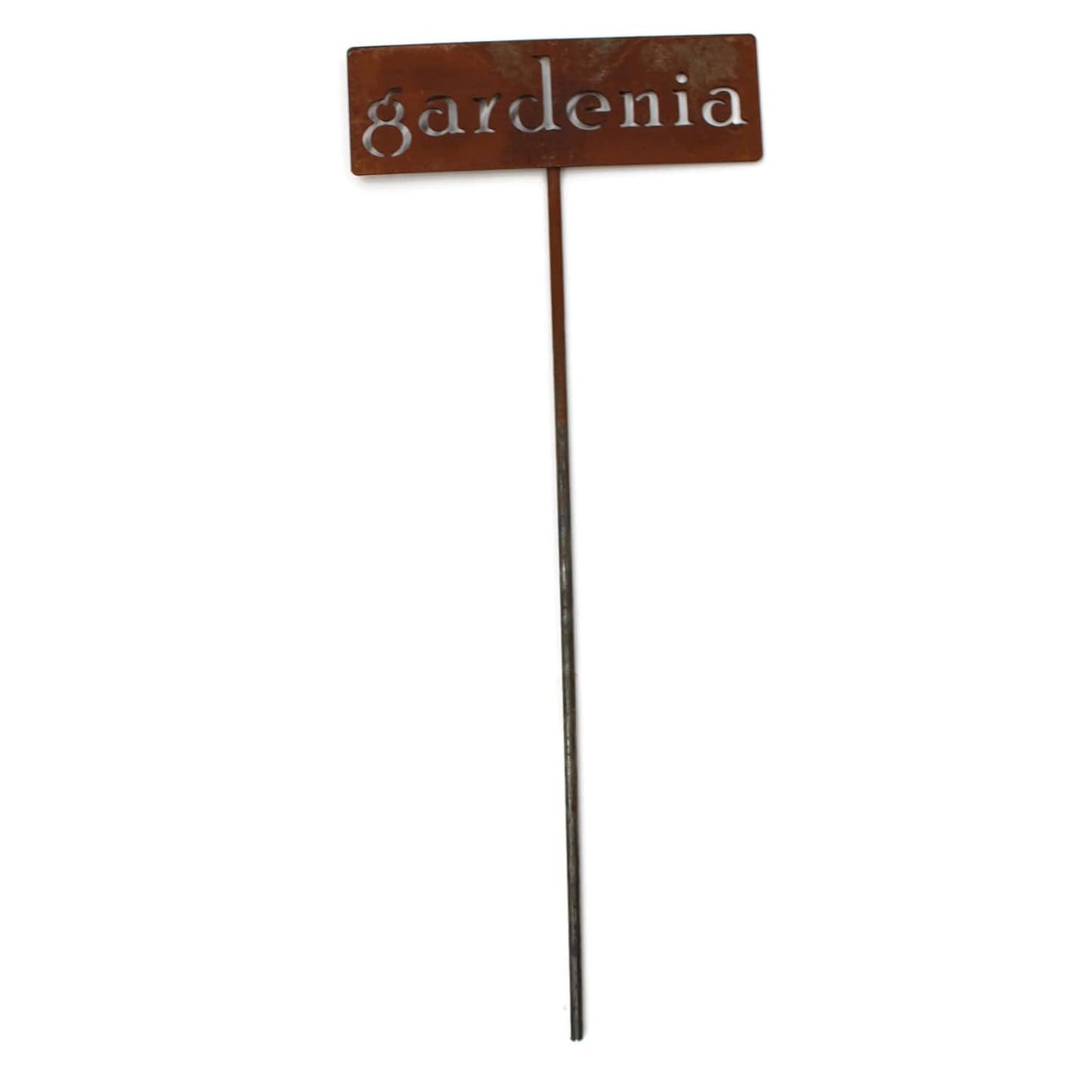Classic Metal Garden Markers 19 Inches Tall (gardenia, Naturally Rusted)-VerdiqueGarden