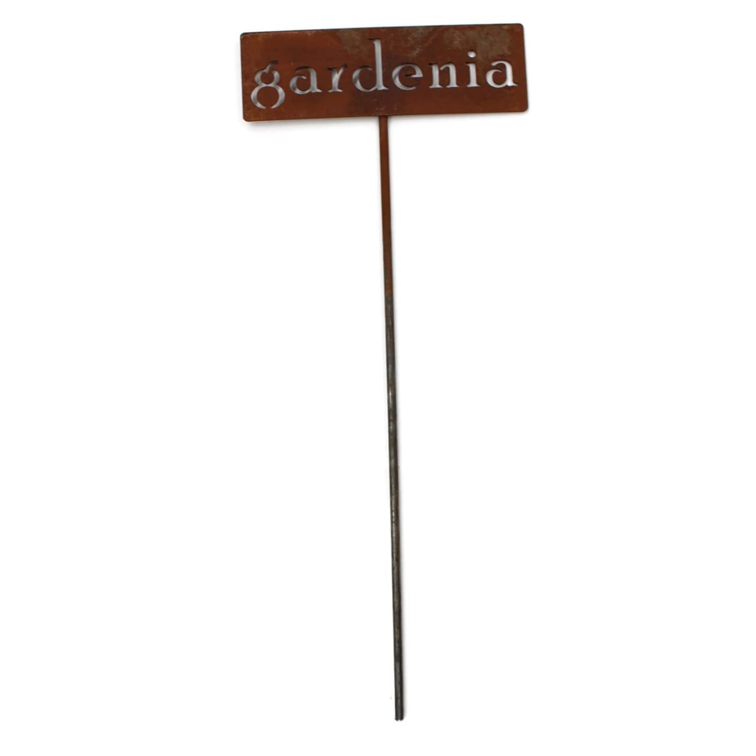 Classic Metal Garden Markers 19 Inches Tall (gardenia, Naturally Rusted)-VerdiqueGarden