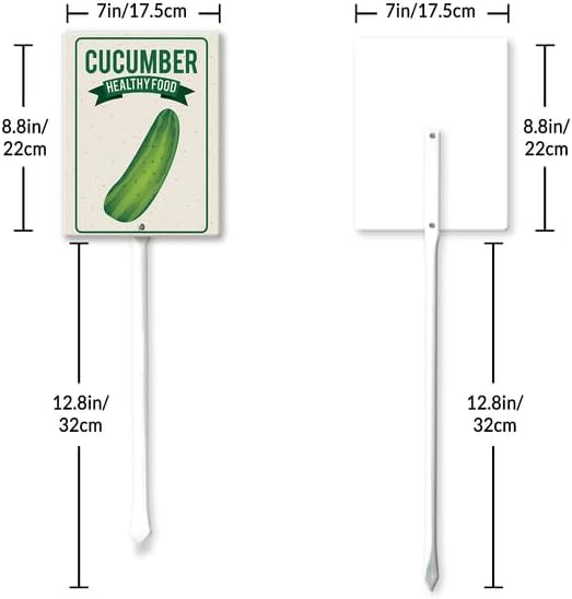 Eveokoki Aluminum Seed & Plant Labels - Plant Markes for Seedlings-Plant Tags for Pots - Garden Signs for Vegetable - Durable Markers for Plants Outdoor Waterproof - Garden Decor for Farmhouse-VerdiqueGarden