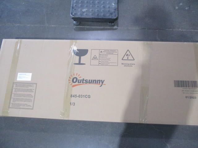 Outsunny 9' x 6' Outdoor Storage Shed, Garden Tool Metal Shed with Foundation Kit, Double Lockable Door, Air Vents and Sloping Roof, for Backyard, Patio, Lawn, Dark Gray-VerdiqueGarden