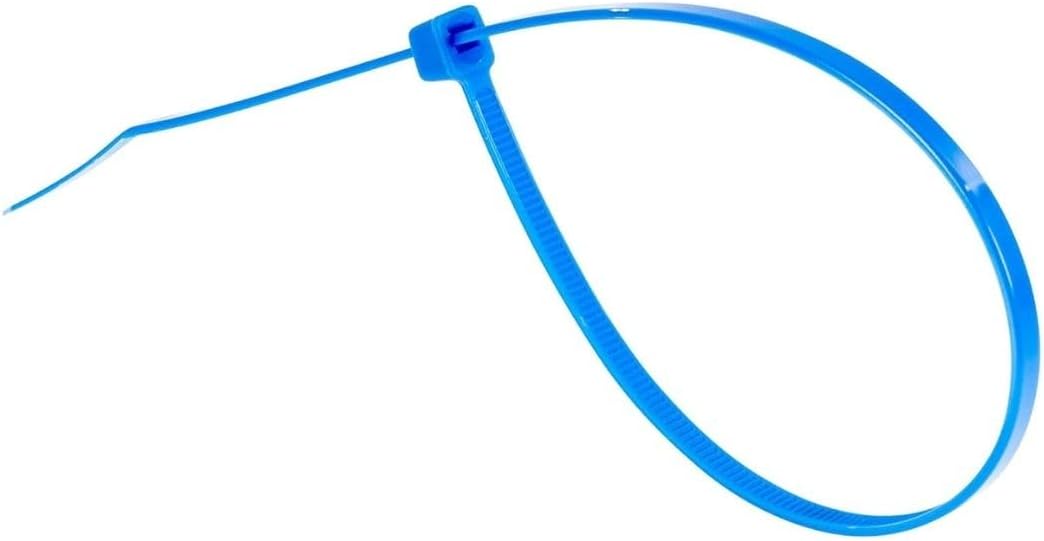 GTSE 8 Inch Blue Zip Ties, 100 Pack, 50lb Strength, UV Resistant Strong Nylon Cable Ties, Self-Locking 8" Tie Wraps-VerdiqueGarden