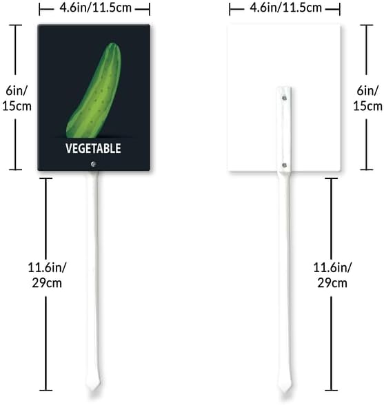 Eveokoki Aluminum Seed & Plant Labels - Plant Markes for Seedlings-Plant Tags for Pots - Garden Signs for Vegetable - Durable Markers for Plants Outdoor Waterproof - Garden Decor for Farmhouse-VerdiqueGarden