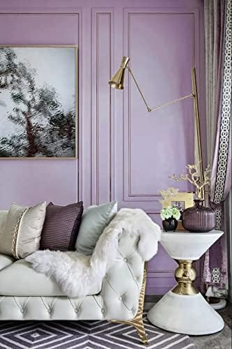 Dimoon 118''x17.7'' Purple Peel and Stick Wallpaper Contact Paper Modern Self Adhesive Wall Paper Removable Renter Friendly Textured Solid Color Shelf Cabinet Vinyl Roll (118''x17.7'',Purple)-VerdiqueGarden