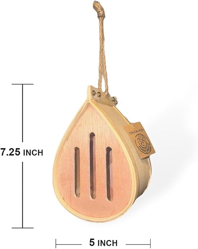 Pollinating Palace-Wooden Hanging Butterfly House, Natural Habitat to Attract Butterflies to Your Garden and Yard-VerdiqueGarden