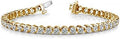Houston Diamond District 3 to 30 Carat Classic LAB GROWN Diamond Tennis Bracelet 3 Prong Luxury Collection (D-E Color, VS1-VS2 Clarity)