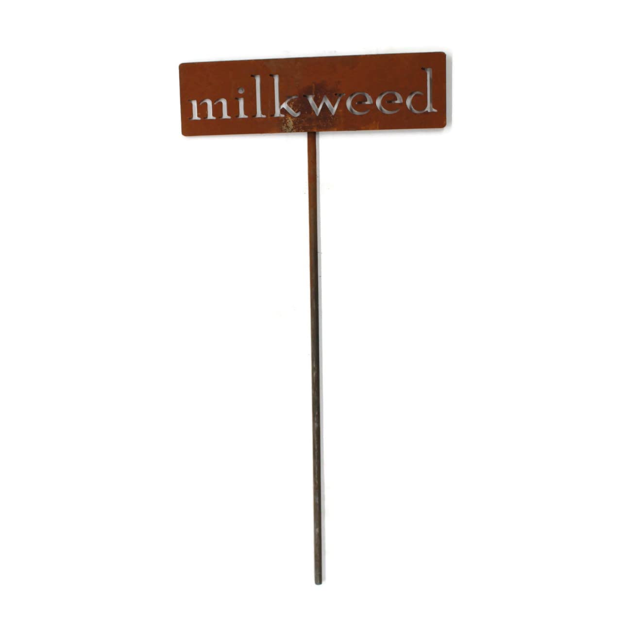 Classic Metal Garden Markers 19 Inches Tall (milkweed, Naturally Rusted)-VerdiqueGarden