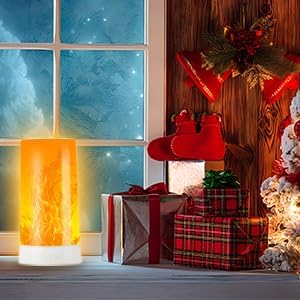 Bestview LED Flame Lights with Remote & Timer,4 Modes USB Rechargeable Battery Operated Fire Flickering Flameless Candles Campfire Table Lamp for Halloween,Christmas,Indoor&Outdoor Decoration (2 Pack)-VerdiqueGarden