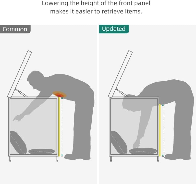 YITAHOME 230 Gallon Wicker Deck Box, XXL All-Weather Outdoor Storage Box, Rattan Storage Bin for Patio Furniture, Outdoor Cushions, Pool Storage and Garden Tools - Black-VerdiqueGarden