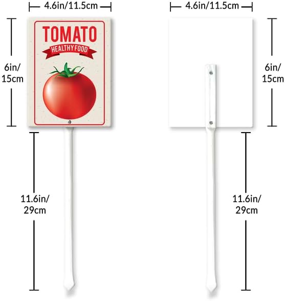 Eveokoki Aluminum Seed & Plant Labels - Plant Markes for Seedlings-Plant Tags for Pots - Garden Signs for Vegetable - Durable Markers for Plants Outdoor Waterproof - Garden Decor for Farmhouse-VerdiqueGarden