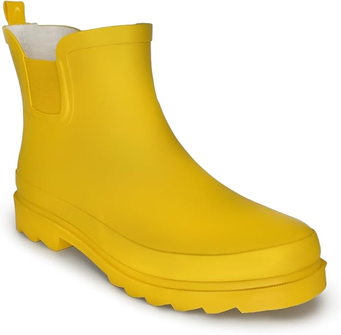 NORTY - Womens Ankle Rain Boots - Ladies Waterproof Winter Spring Garden Boot runs ½ size large-VerdiqueGarden