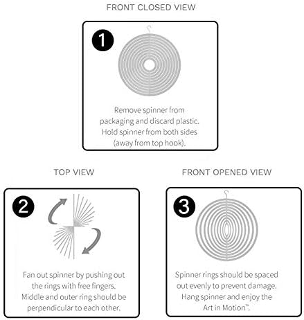 Hummingbird Wind Spinner Metal Garden Decor Outdoor 3D Stainless Steel Sculptures Kinetic Hanging Whirligigs Yard Art Decorations Backyard Indoor Patio Lawn Ornaments Clearance Sun Catcher Windmill-VerdiqueGarden