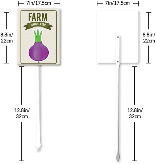 Eveokoki Aluminum Seed & Plant Labels - Plant Markes for Seedlings-Plant Tags for Pots - Garden Signs for Vegetable - Durable Markers for Plants Outdoor Waterproof - Garden Decor for Farmhouse-VerdiqueGarden