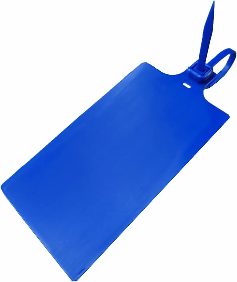 Plastic Seals Shipping Tags Logistics Use Big Sign Tie Large Label Tie, 255mm Total Length, Package of 100pcs (Navy Blue)-VerdiqueGarden