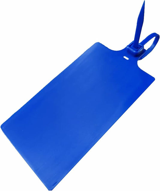 Plastic Seals Shipping Tags Logistics Use Big Sign Tie Large Label Tie, 255mm Total Length, Package of 100pcs (Navy Blue)-VerdiqueGarden