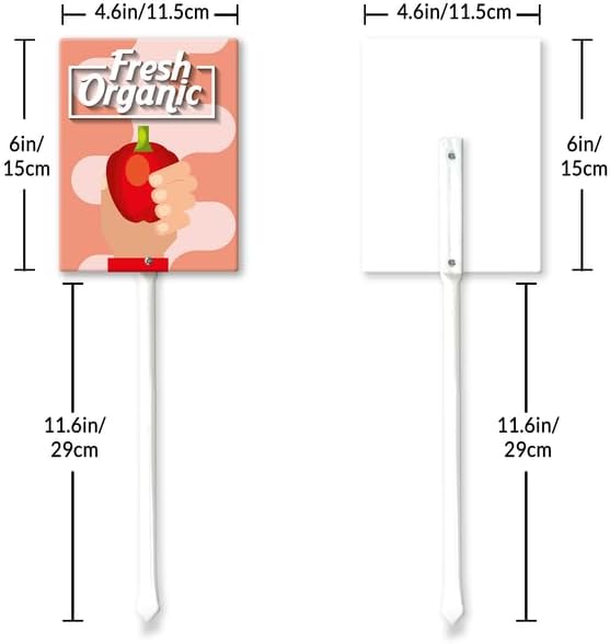 Eveokoki Aluminum Seed & Plant Labels - Plant Markes for Seedlings-Plant Tags for Pots - Garden Signs for Vegetable - Durable Markers for Plants Outdoor Waterproof - Garden Decor for Farmhouse-VerdiqueGarden