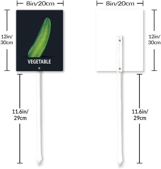 Eveokoki Aluminum Seed & Plant Labels - Plant Markes for Seedlings-Plant Tags for Pots - Garden Signs for Vegetable - Durable Markers for Plants Outdoor Waterproof - Garden Decor for Farmhouse-VerdiqueGarden
