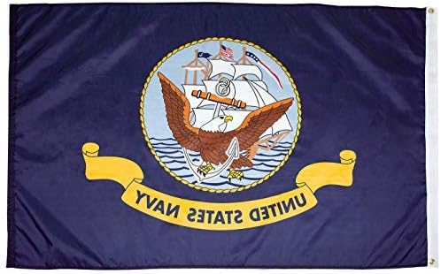 FlagSource U.S. Navy Nylon Military Flag, Made in The USA, 2x3'-VerdiqueGarden