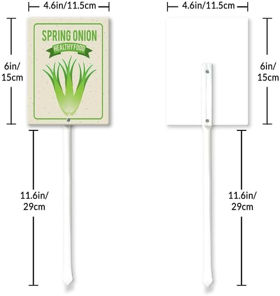 Eveokoki Aluminum Seed & Plant Labels - Plant Markes for Seedlings-Plant Tags for Pots - Garden Signs for Vegetable - Durable Markers for Plants Outdoor Waterproof - Garden Decor for Farmhouse-VerdiqueGarden
