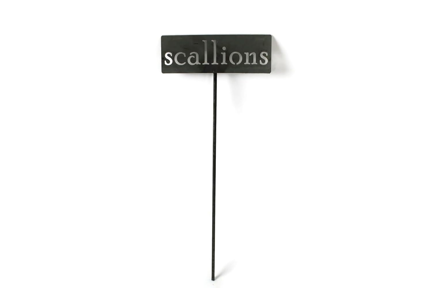 Classic Metal Garden Markers 19 Inches Tall (scallions, Raw, Unfinished Steel (will rust with time))-VerdiqueGarden