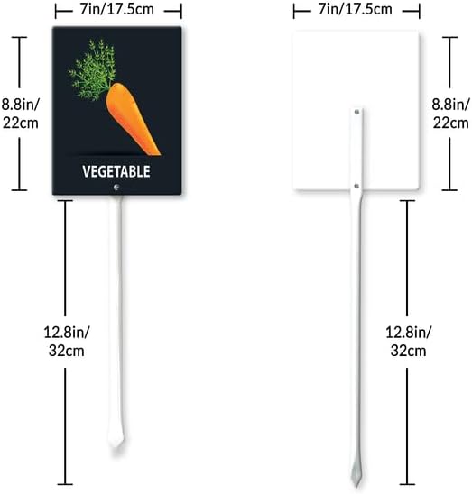 Eveokoki Aluminum Seed & Plant Labels - Plant Markes for Seedlings-Plant Tags for Pots - Garden Signs for Vegetable - Durable Markers for Plants Outdoor Waterproof - Garden Decor for Farmhouse-VerdiqueGarden