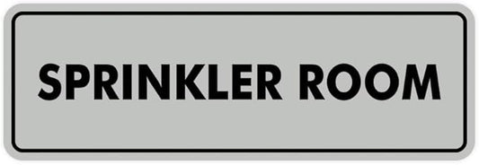 Signs ByLITA Standard Sprinkler Room Sign (Lt Gray) - Medium-VerdiqueGarden