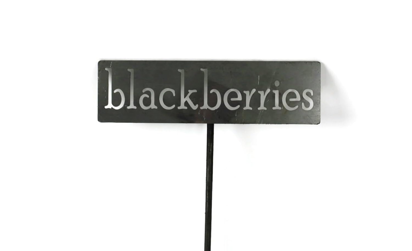 Classic Metal Garden Markers 19 Inches Tall (blackberries, Raw, Unfinished Steel (will rust with time))-VerdiqueGarden