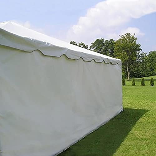 10' x 20' Economy Sidewall Kit for Canopy Tent, Complete Set of (2) White 10' and (2) 20' Side Walls for 7' Foot Height Party Frame and Outdoor Pole Tents, Tent Not Included-VerdiqueGarden